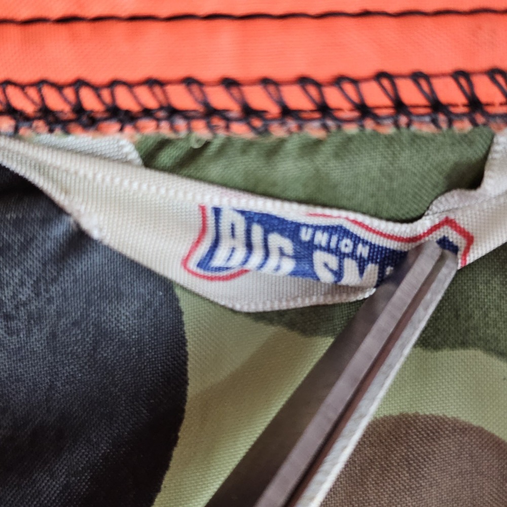 Vintage Big Smith Missabe Railroad Blaze Orange Camo Jacket Sz Medium Made USA - Picture 6 of 14